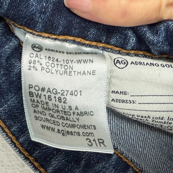 Alexa Chung for AG Premium Denim Jean Straight Leg Classic 31 - Picture 8 of 8